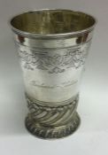 AUGSBURG: An 18th Century silver chalice / beaker.