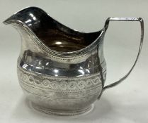 A George III silver jug. London 1801.