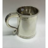 A large silver pint mug. Birmingham 1948. By Adie Brothers.