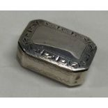 A silver box with hinged lid. Birmingham 1805. By