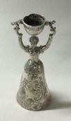 A 19th Century silver marriage / wager cup.