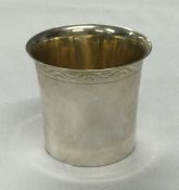 A French 19th Century silver beaker.
