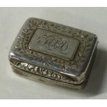 A George III silver hinged box. London 1802. By Thomas Barker.