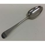 An 18th Century bottom marked silver table spoon.