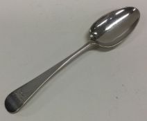 An 18th Century bottom marked silver table spoon.