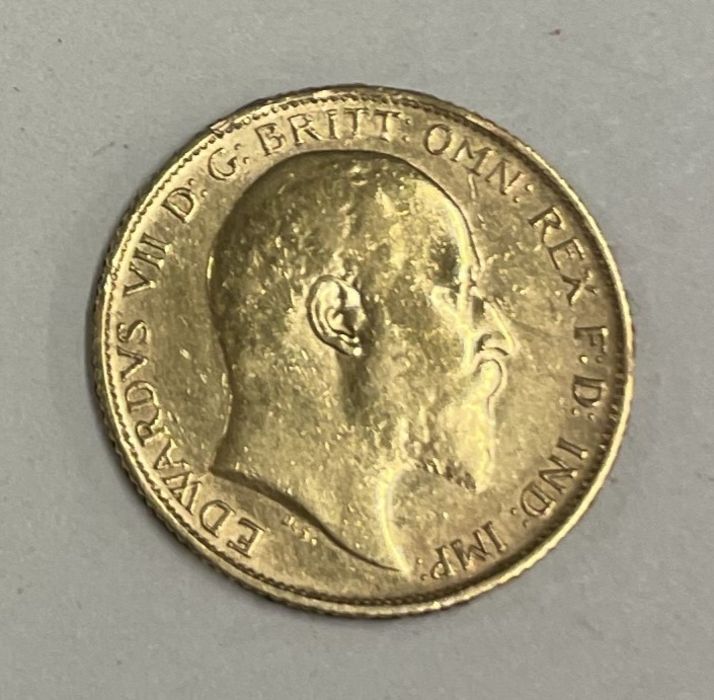 A 1927 half sovereign.