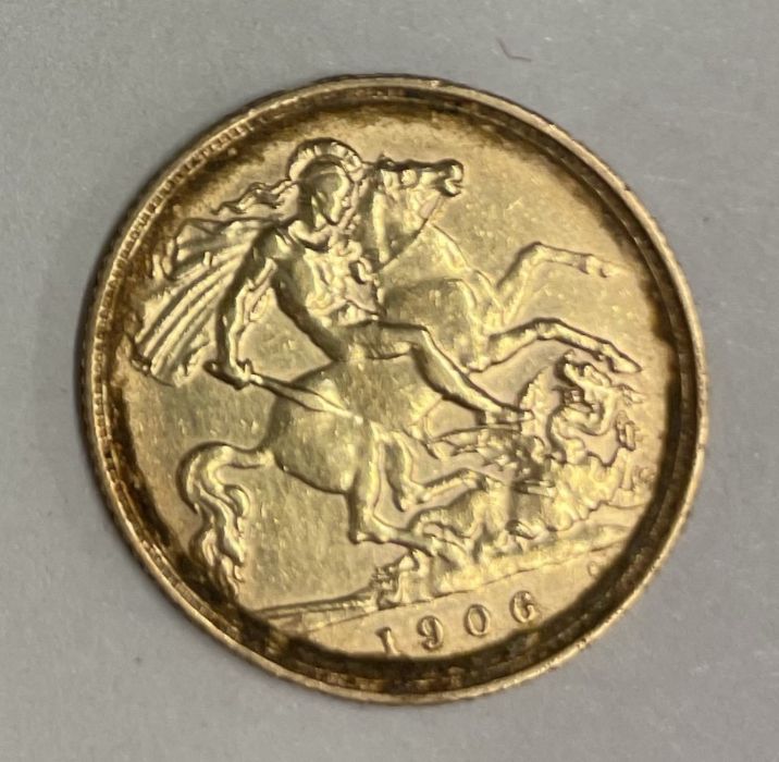 A 1927 half sovereign. - Image 2 of 2