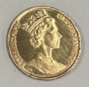 A small Isle of Man gold coin.