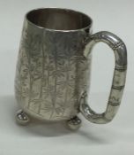 WANG HING: A 19th Century Chinese export silver mug.