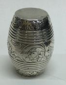An 18th Century silver nutmeg grater. Circa 1780. Marked to interior.