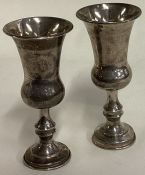 A pair of silver goblets. London 1906.