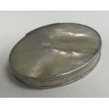 A 19th Century silver and MOP snuff box.