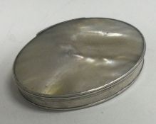 A 19th Century silver and MOP snuff box.