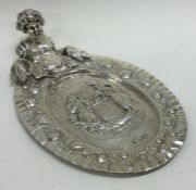 A large Victorian naturalistic silver dish bearing import marks.