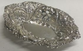 A silver pierced dish. Birmingham. By Deakin & Francis.