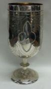 A George III silver goblet. London 1795. By Solomon Houghman. Marked to base.