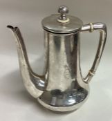 A Continental silver chocolate pot.