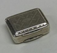 A William IV silver vinaigrette. Birmingham 1835. By Taylor & Perry.