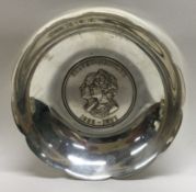 A E JONES: A silver bowl to commemorate the Silver Jubilee. Birmingham 1977.