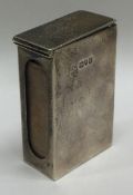 A silver hinged match box. London 1912.