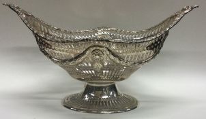 A decorative Edwardian silver pierced basket. London 1902.