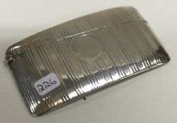 CHESTER: A good quality engine turned silver card case. 1907.