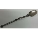 A 19th Century German silver figural spoon.