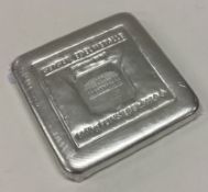 A heavy one kilo 999 standard silver bar. By Geiger Edelmetalle.