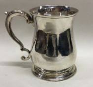 An 18th Century George III silver baluster mug. London 1772.