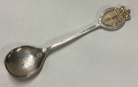 A Queen Elizabeth silver gilt spoon.