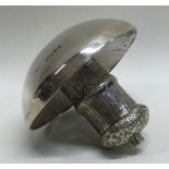 A novelty Victorian silver lighter in the form of a mushroom. London 1888.