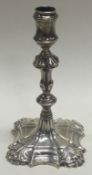 A Victorian silver taperstick. London 1844.