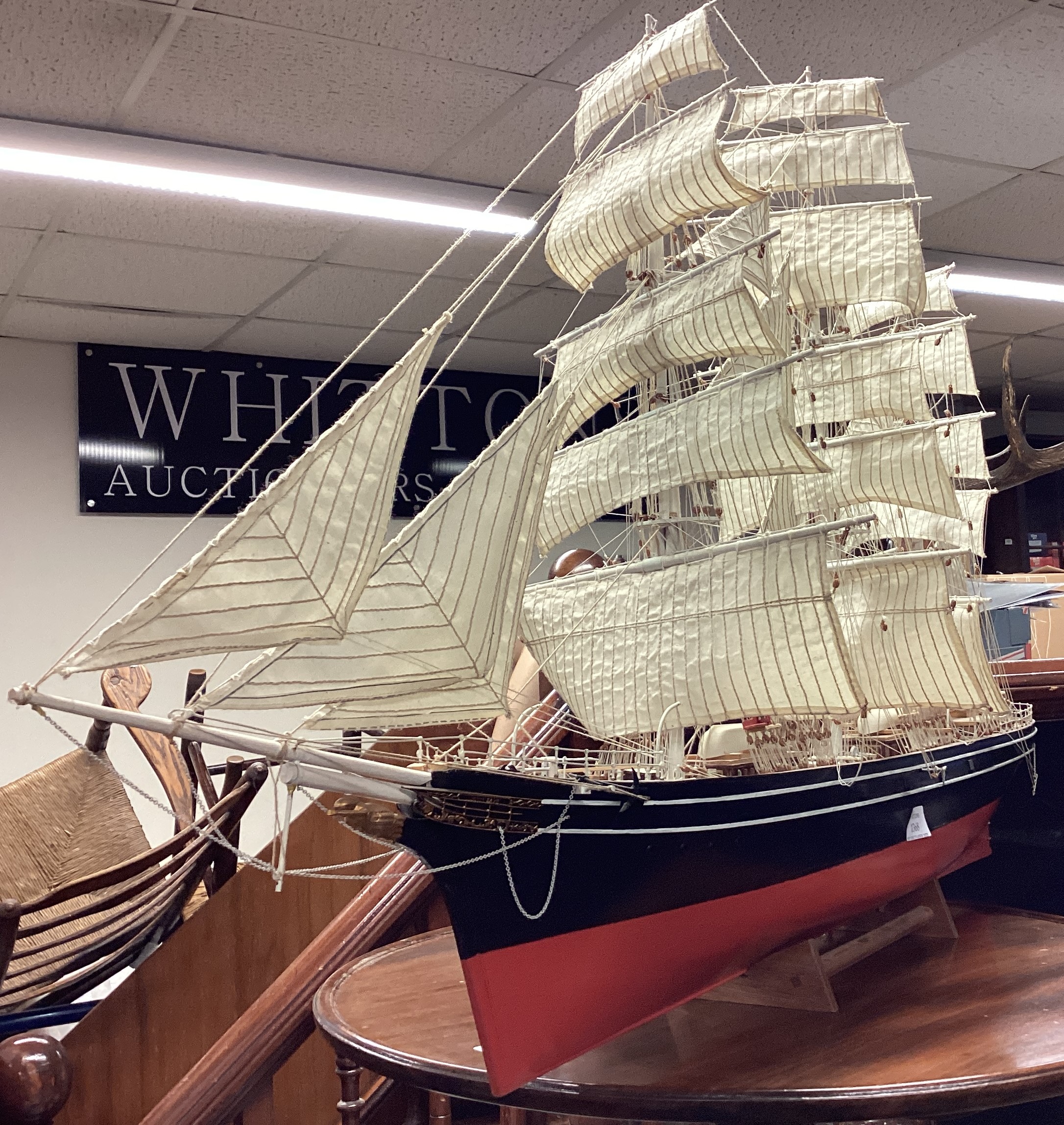 A good large model of a galleon on stand. - Image 2 of 3