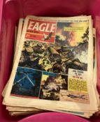 A large collection of Eagle magazines.