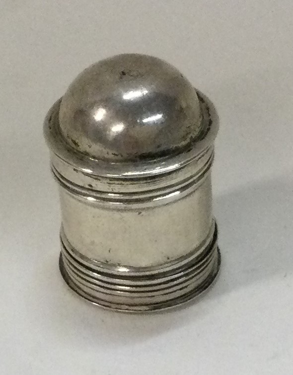 An 18th Century George III silver nutmeg grater.