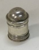 An 18th Century George III silver nutmeg grater.