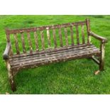 A good teak garden bench.