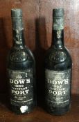 Two x 75cl bottles of Dow's 1983 Vintage Port.