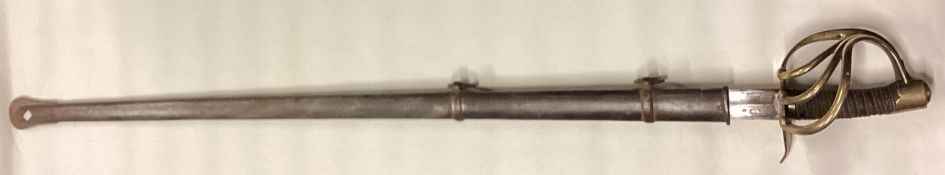 A French Napoleonic XI / XIII Heavy Cavalry Trooper's Sword.