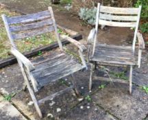 A good pair of slack back garden chairs.