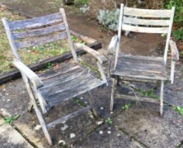 A good pair of slack back garden chairs.