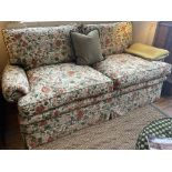 A good pair of upholstered three seater settees.