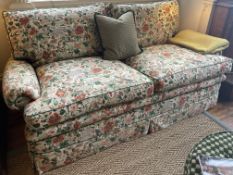 A good pair of upholstered three seater settees.