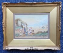 JOHN HENRY MOLE: (British, 1814 - 1886): A framed and glazed watercolour.