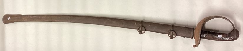A British 1821 Pattern Heavy Cavalry Trooper's Sword.