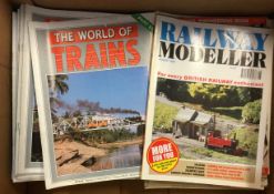A selection of 'The World of Trains' magazines etc.