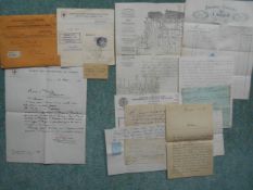 OF FRENCH WORLD WAR I INTEREST: A letter in an envelope addressed to Comtesse de Neuville.