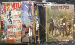 A selection of various magazines including 'Campaigns', 'Modern History', 'Toy Soldier' etc.