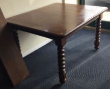 A good oak barley twist dining table and chairs. Est. £30 - £