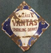 An old "Vantas" advertising sign.